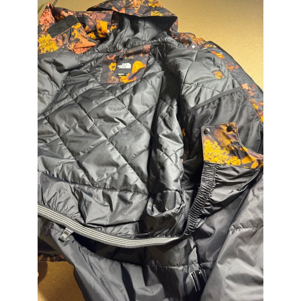 The North Face Mens DryVent Floral Insulated Parka Jacket Hooded Multi Color M